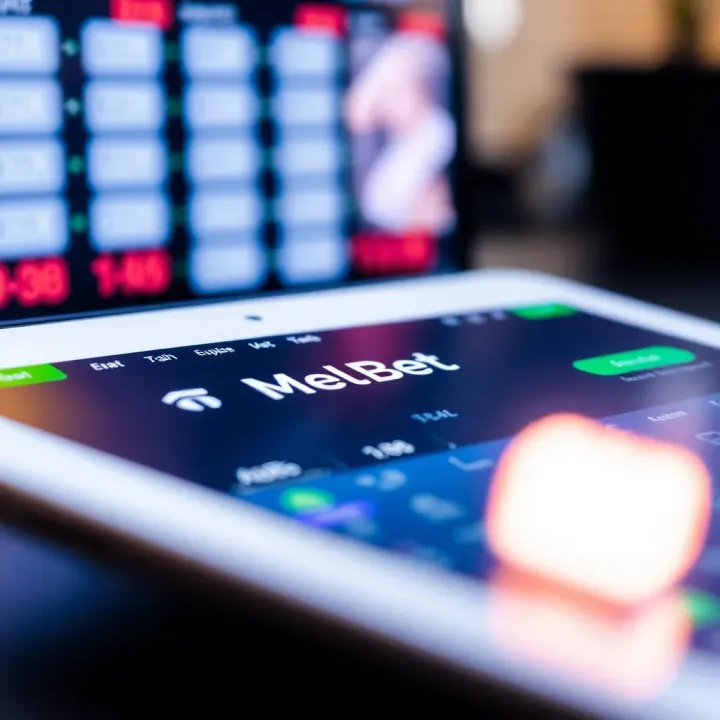 Illustration of a user applying a promo code on Melbet betting platform interface