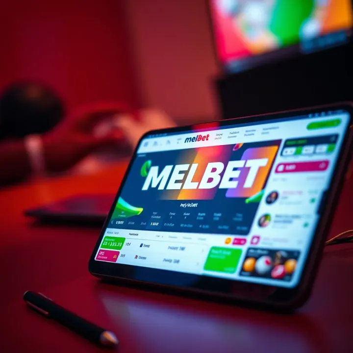 User navigating the account settings page on Melbet platform