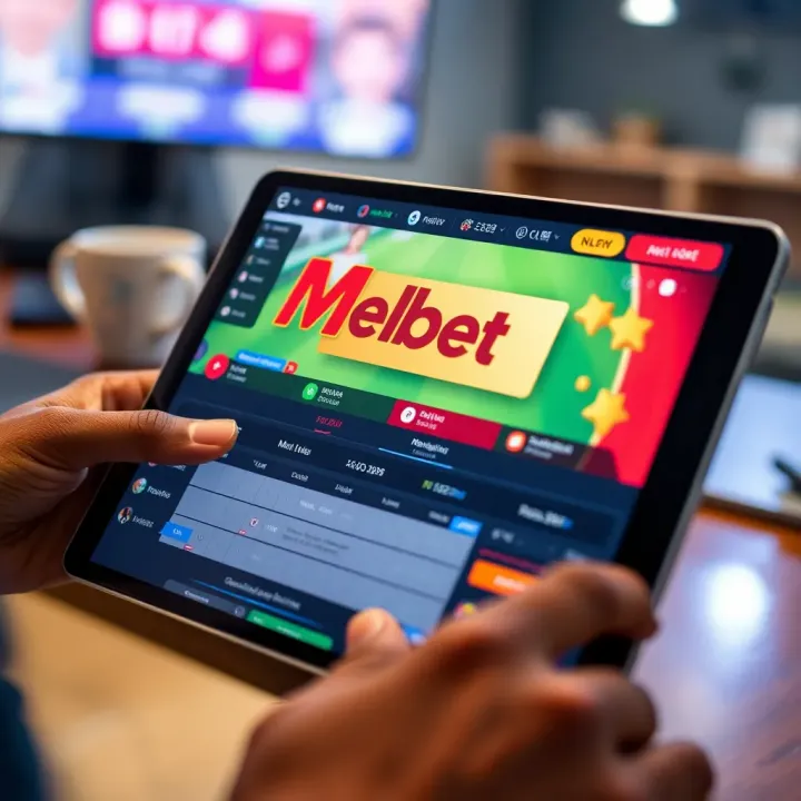 Visual representation of secure online engagement with Melbet Twitter to prevent scams for Nigerian users